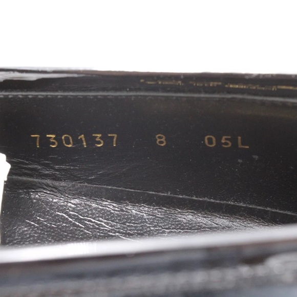 NIB [Gucci] Authenticated Black Patent Leather Loafers w Tonal Horsebit Mens 8 - Picture 11 of 17